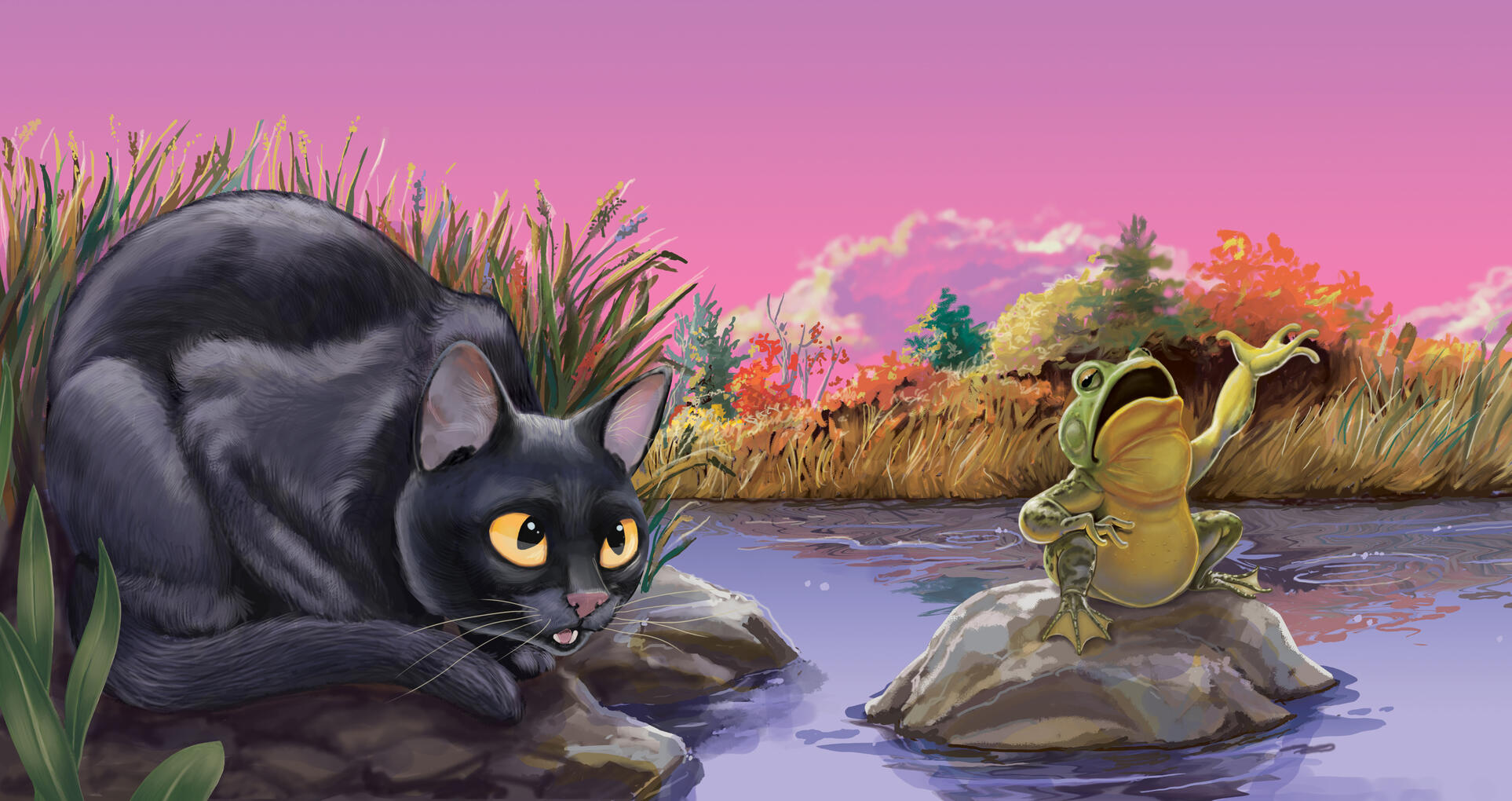 The Pond | "Raven Finds Her Way" © Prescott Hill